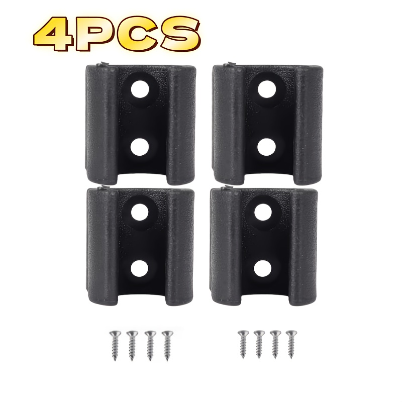 E-shop 4er-Set Wohnmobil Markisen Hebelhalterung - ABS Material Wohnmobil Markisenstange Aufbewahrungshalter mit Schrauben, Markisen Clip Wohnmobil