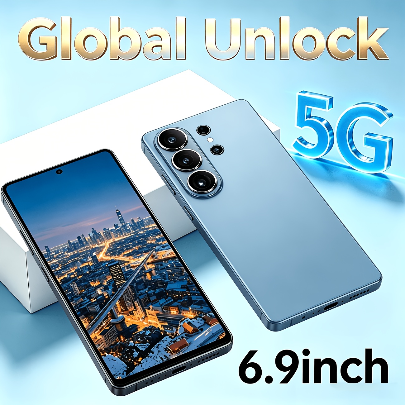   version  ed smartphone with 5 , 4gb+64gb memory,   and face  . built-  and lcd screen, full accessories included,   daily   and holiday presents. Product details 4