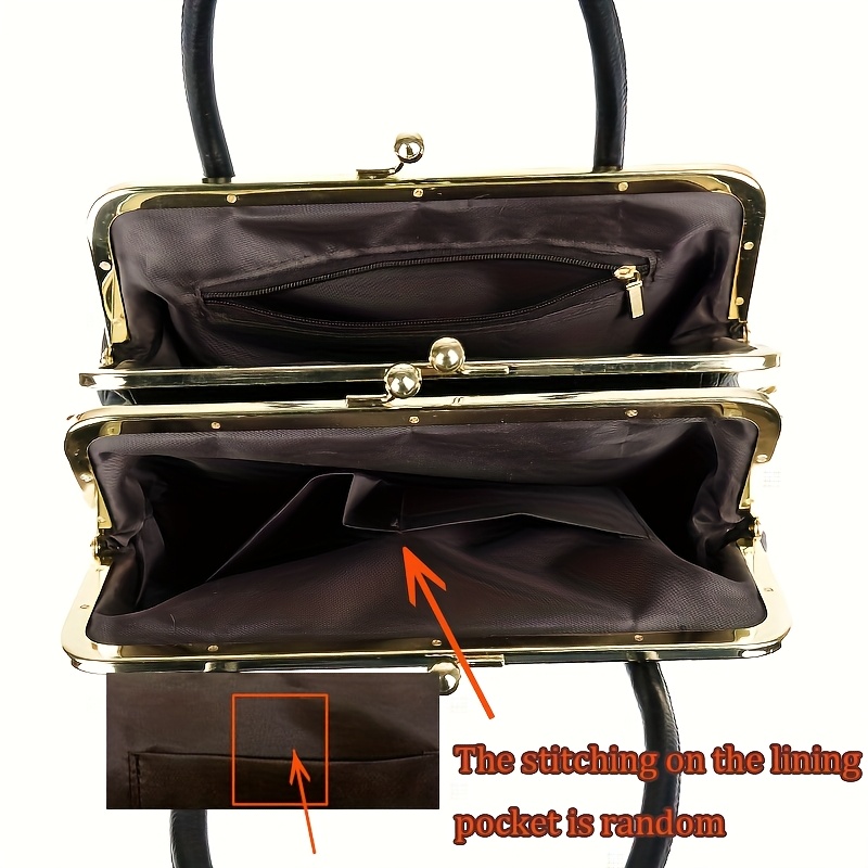 elegant quilted pu wo s handbag with detachable strap geometric pattern lock closure and nylon lining for travel parties and daily use party handbag quilted texture durable nylon lining purse Product details 6