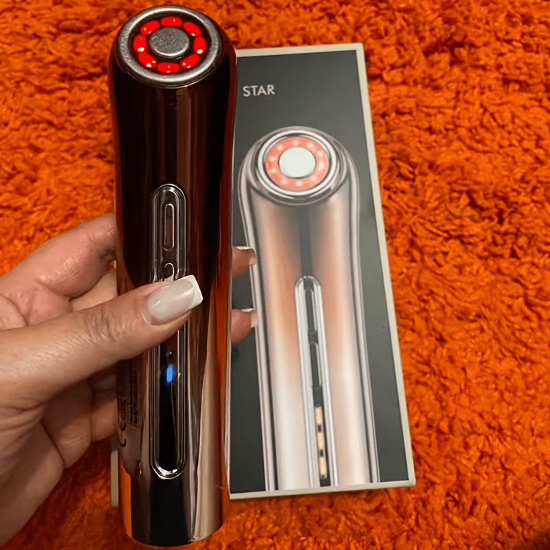 rechargeable portable   facial firming device used for lifting and tightening it employs     and red   an ideal skincare gift     to mothers or women