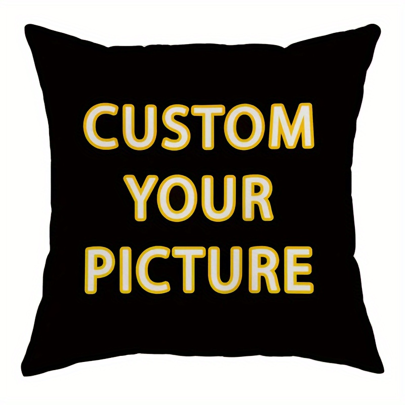 

Custom Photo Pillowcase, , 18x18 Inches, Personalized Design Pillowcase, Short Plush Fabric, Zipper Closure - Washable Pillowcase, Suitable For Back Sleepers, Unique Gift - Filling, No Pillow