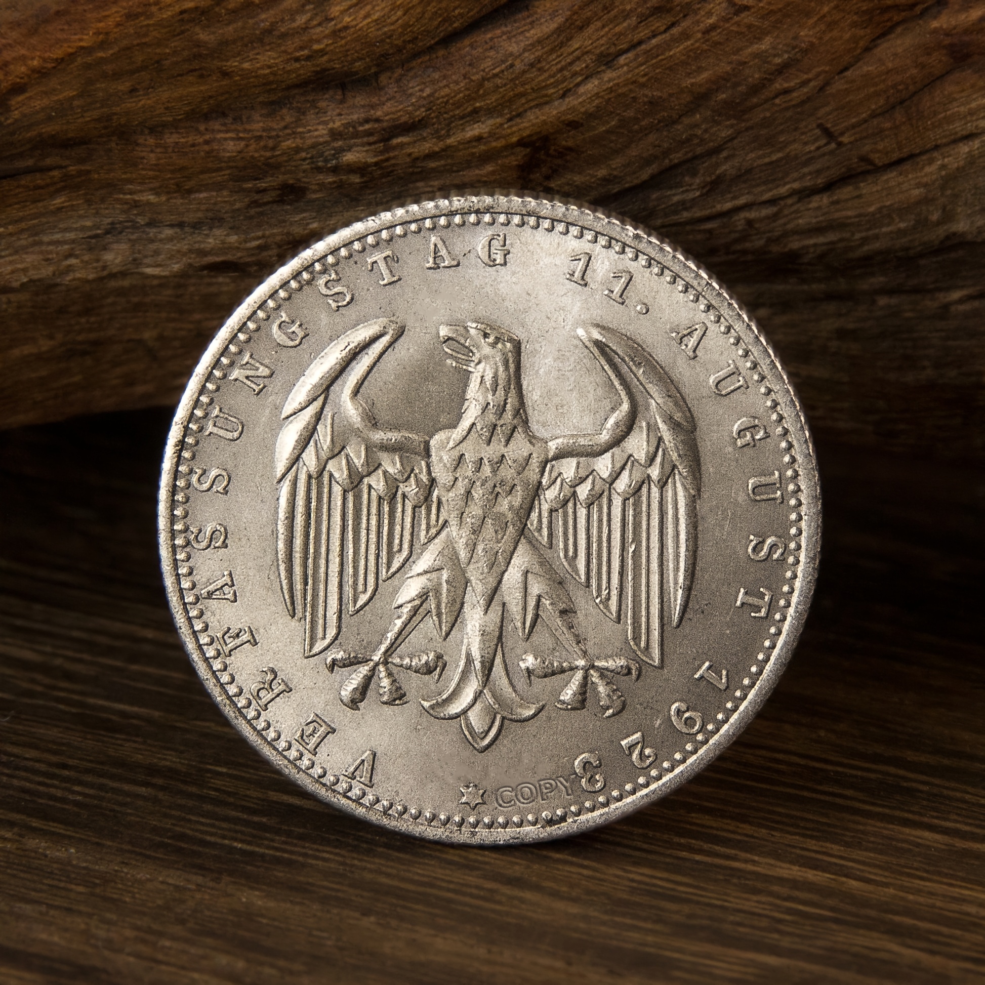 реплика монеты 1923 года, немецкая памятная монета, мини-игровая монета, коллекционная металлическая медаль в золотом и серебряном цветах - диаметр 30 мм подробные сведения 3