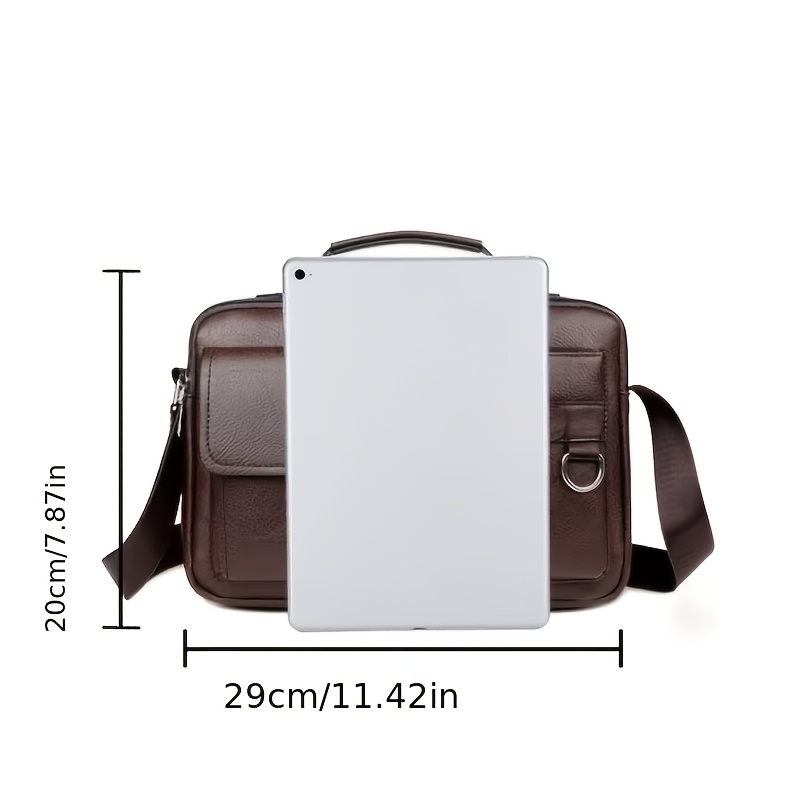 Trendy Crossbody Briefcase, Multi-Functional Business Bag with Custom Logo