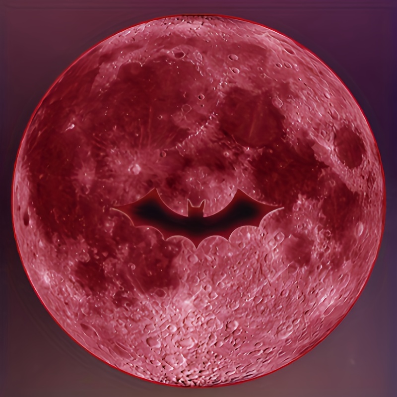 Lámpara de proyección LED planetaria de luna, 1 pieza/3 piezas lámpara de luna con inserto amarillo, blanco y azul. Lámpara de proyección de luna roja, luna de sangre de Halloween, lámpara de proyección portátil con interfaz USB para techo de dormitorio, fondo fotográfico, creador de ambiente lindo