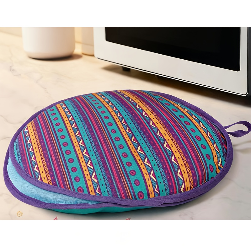 E-shop Isoliertasche (Mehrfarbig, 30 cm), Mikrowellen-Gewebe-Tortilla-Wärmetasche, um Tortillas weich warm zu halten, Isolierung für Mehl