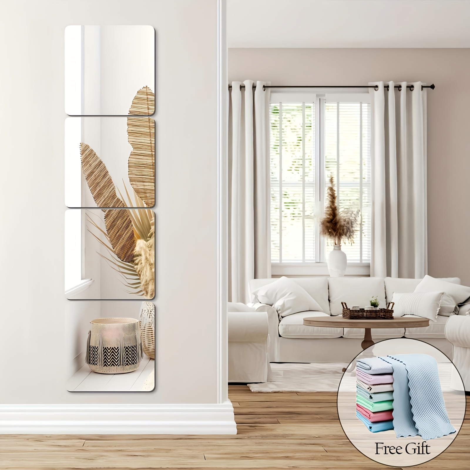wall mirrors sold on Temu United States
