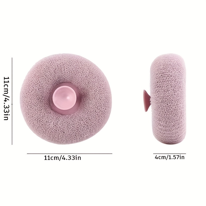 丰富泡沫浴球 - 快速成型去角质按摩海绵，深层清洁与背部搓澡用，悬挂式储存，温和浅米色洗浴用品，快速起泡设计，耐用磨砂器 商品详情 2