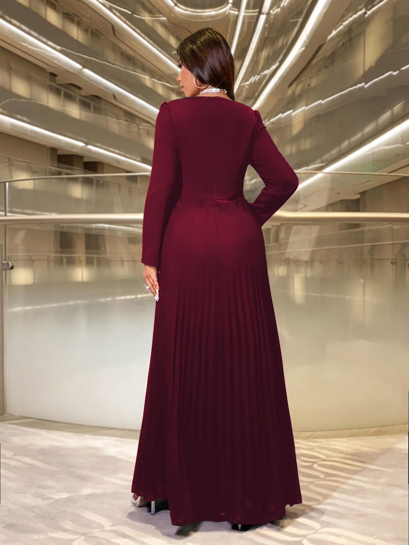 womens elegant party dress ladies easter holiday v neck - Temu Oman