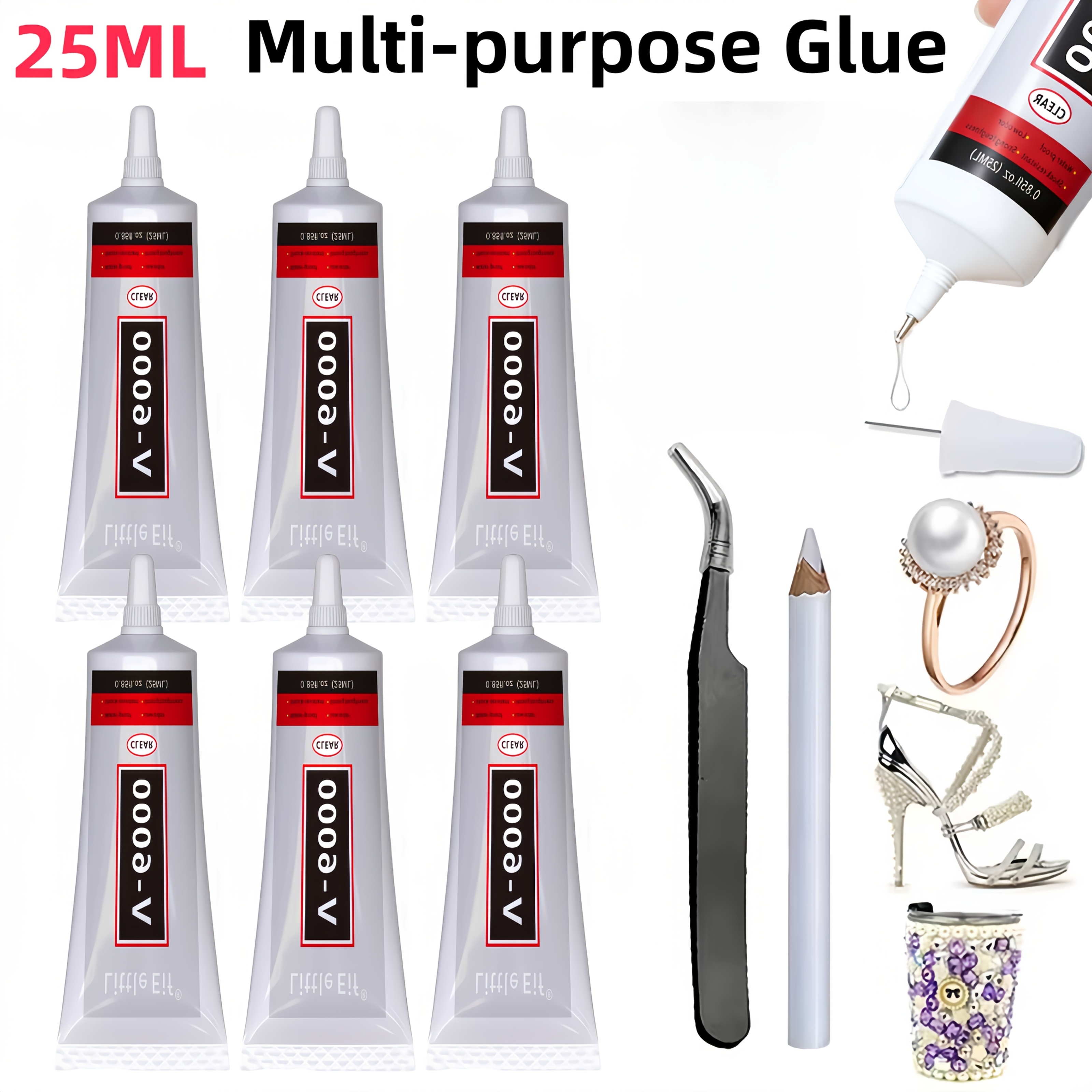   universal craft   clear gel for bonding and repairing   materials soft resin   multifunctional   in electronics jewelry handicrafts books   b 7000 jewelry bead gem   with precision tip