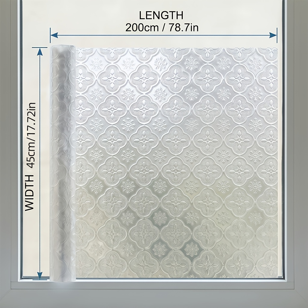 TEMU Glass Decorative Stickers, Exquisite Embossed Craft For 3d Texture, Adhesive-free And Easy To Remove, No Residue. Suitable For Various Home