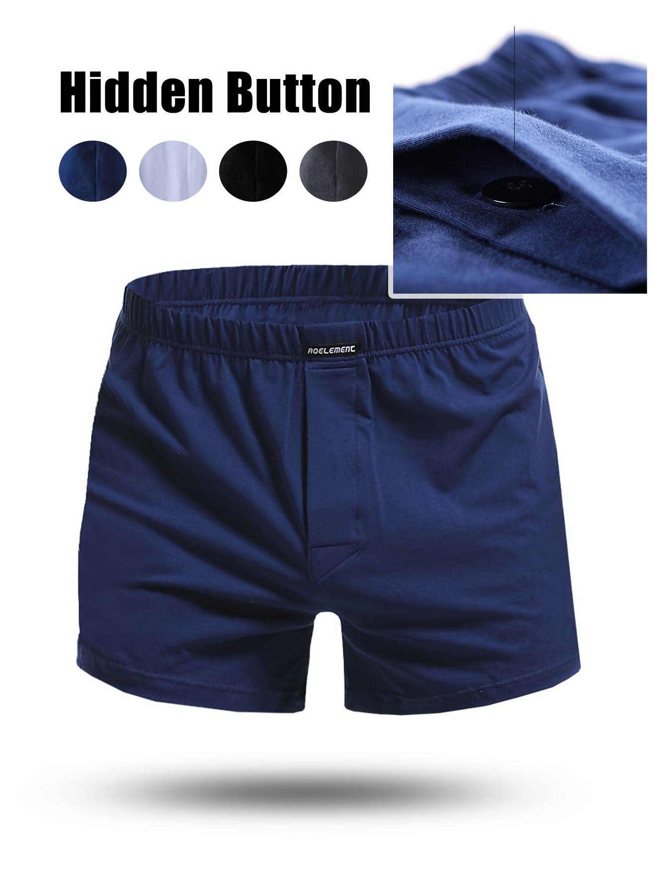 mens boxer briefs breathable cotton loose Temu Canada