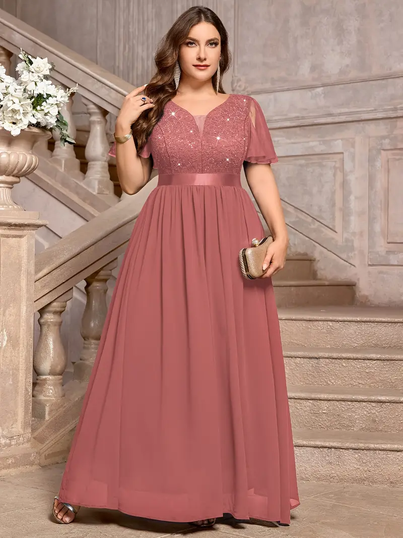 plus size 54385 v neck mesh ruffle sleeve beaded lace - Temu Slovakia plus size 54385 v neck mesh ruffle sleeve beaded lace - Temu Slovakia