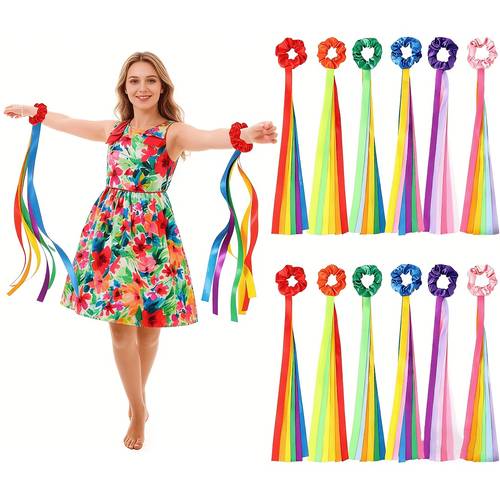 ow dancing ribbon dance stick elastic band christmas valentines day handheld rhythm tassel dance prop gift multi color handheld dancing b celet gymnastics dance ribbon