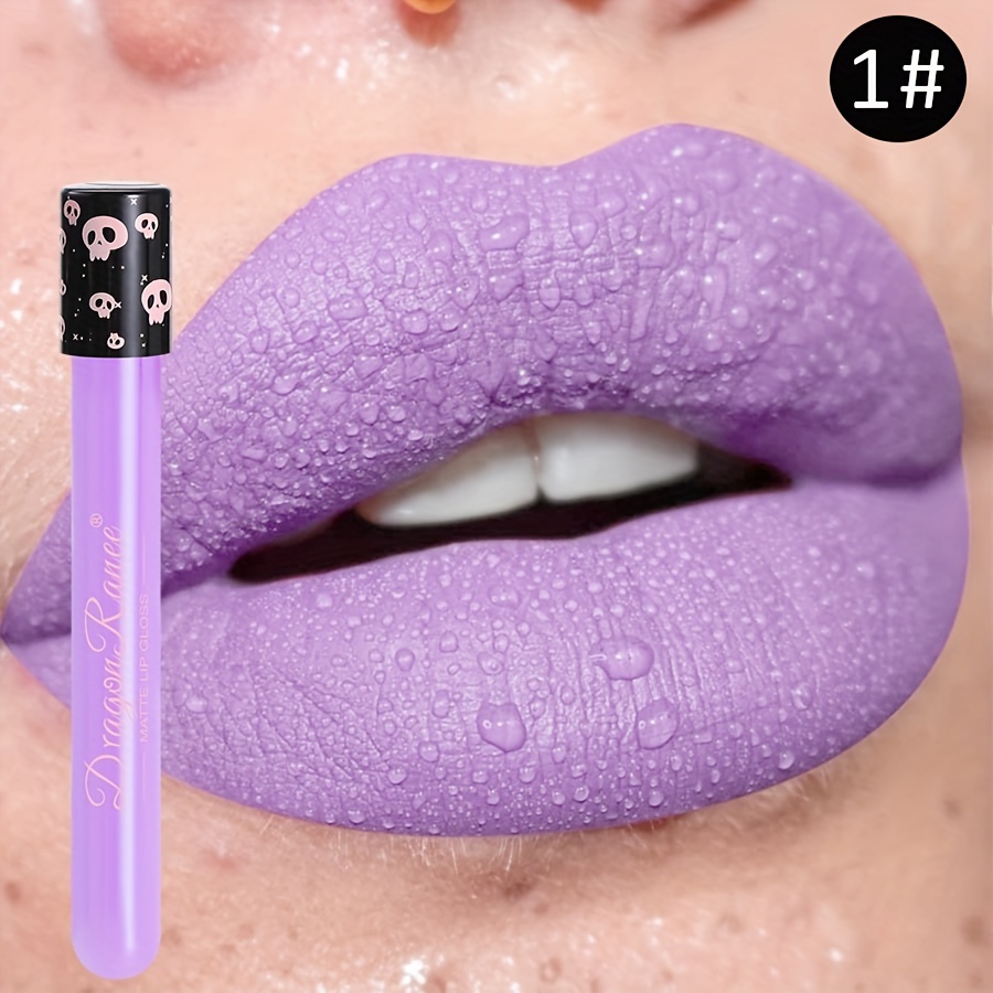 Colored Lip Gloss, Cup Lipstick, Purple, Black, Brown Lip Gloss, Halloween Performance, Holiday Lip Gloss