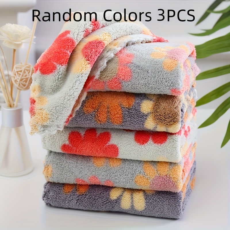 E-shop 3/6 Handtücher mit böhmischen Blumenmuster, super saugfähig, schnell trocknend und weich, Mehrzweck-, Handtücher, Küchenreinigungstücher,
