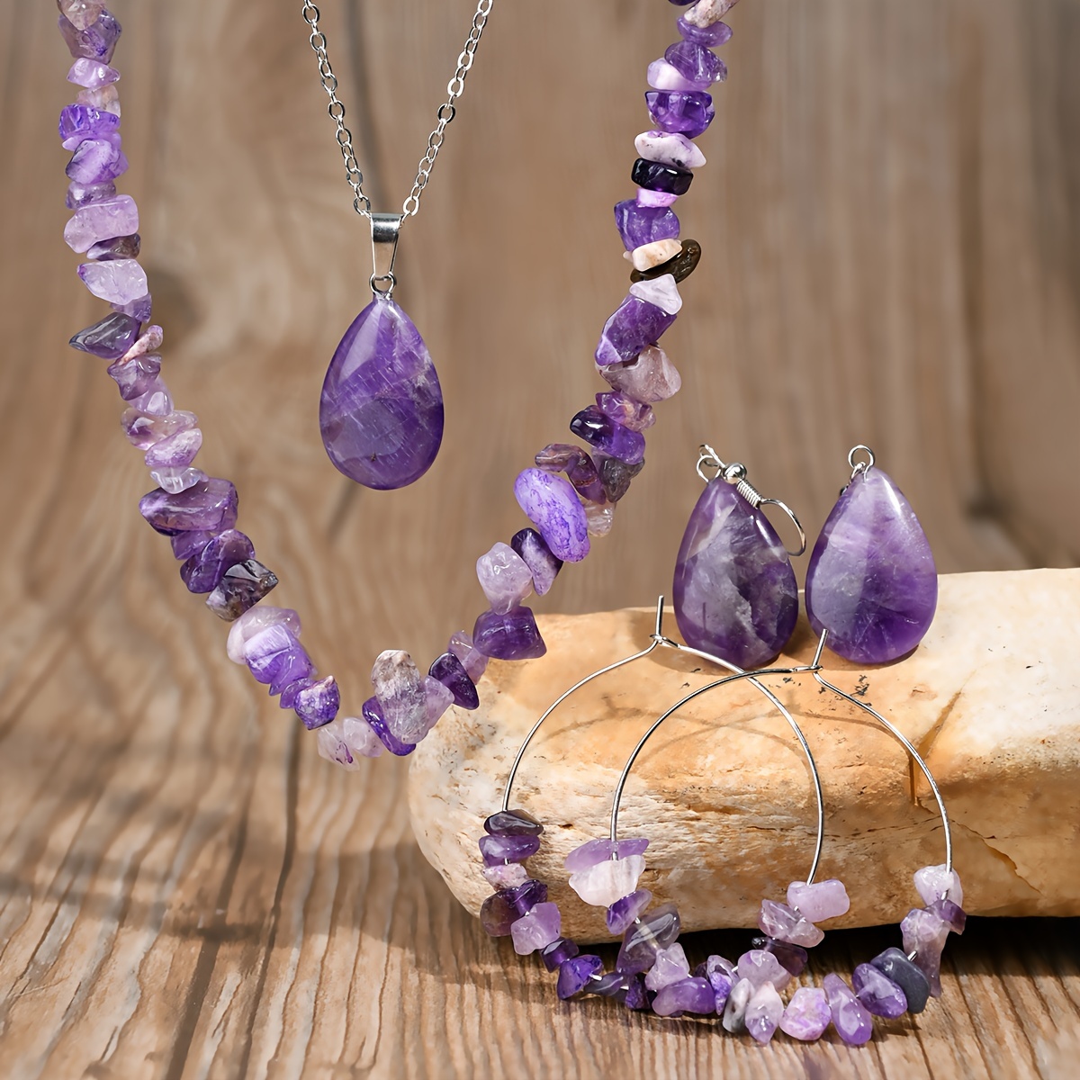 

6- Set Jewelry Set Pendant, Irregular , And Drop For And Gifting