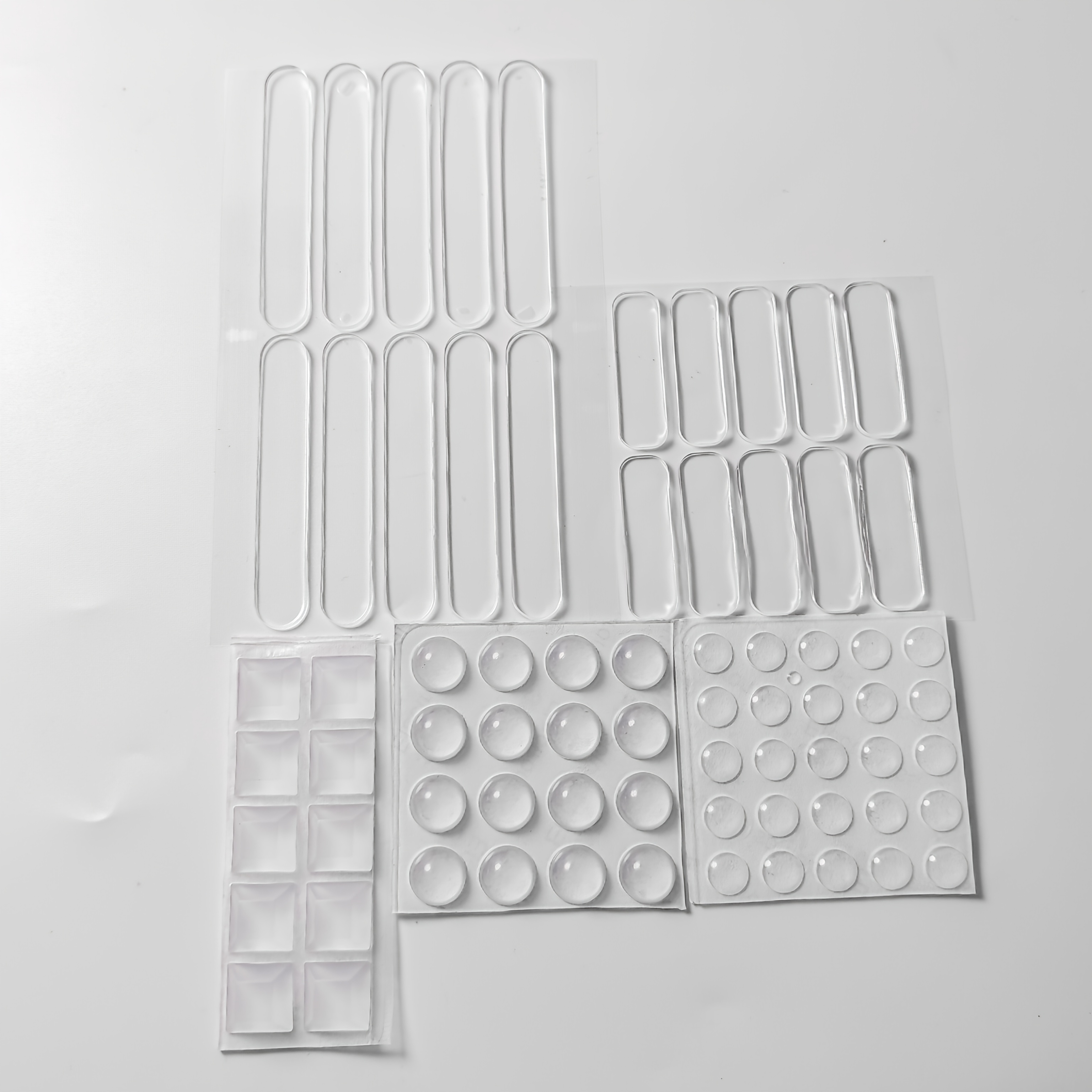 TEMU Various Sizes Of Silicone Bumpers (71pcs) | Semi-spherical And Strip-shaped Bumpers With Self-adhesive Cushioning Design | Protective Pads For