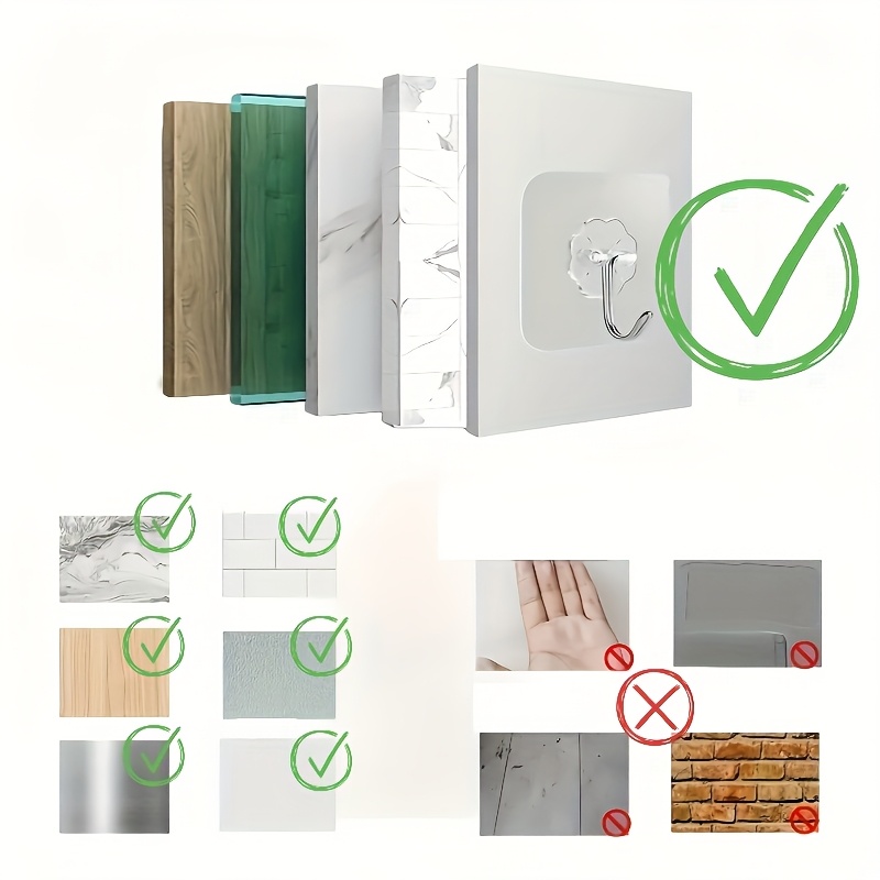 10pcs Strong Suction Cups | Metal Wall Mount Hooks for Kitchen and Bathroom, Seamless Adhesion, Multi-Functional Hanging for Convenient Storage, Utility Hooks