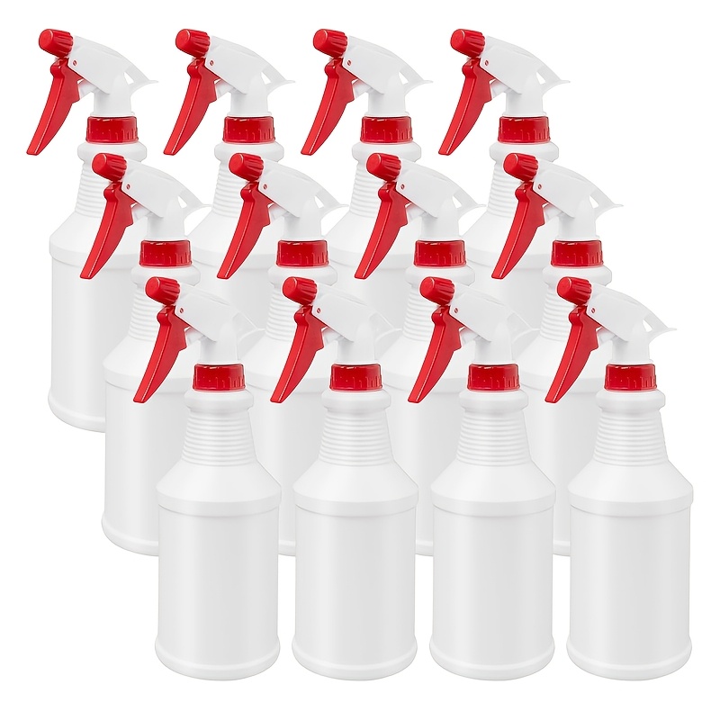 

12pcs Plastic Spray Bottles, 16oz Refillable Empty Mist Sprayers With Leakproof Adjustable Nozzle For , Gardening, Hair Care & Plant Watering, Plastic Spray Bottles