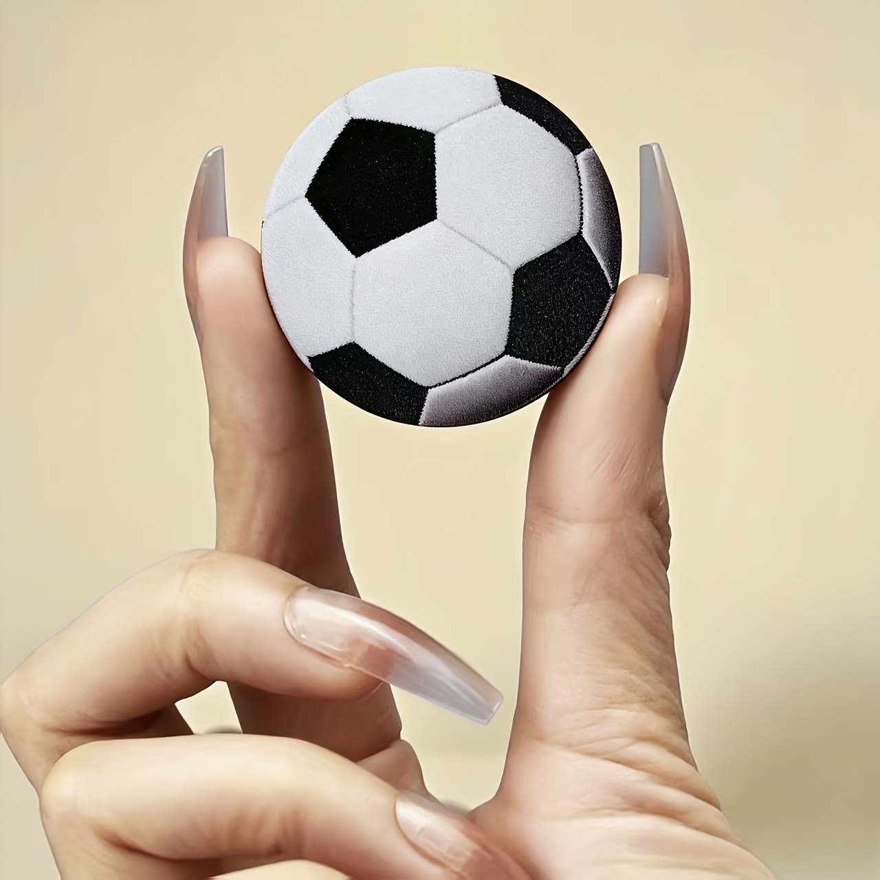 1-pack Football Friendly Match Phone Grip Stand, Stylish, Lightweight And Convenient Design, Suitable For Smartphones And Tablets, Durable Abs Material, Pick Up On
