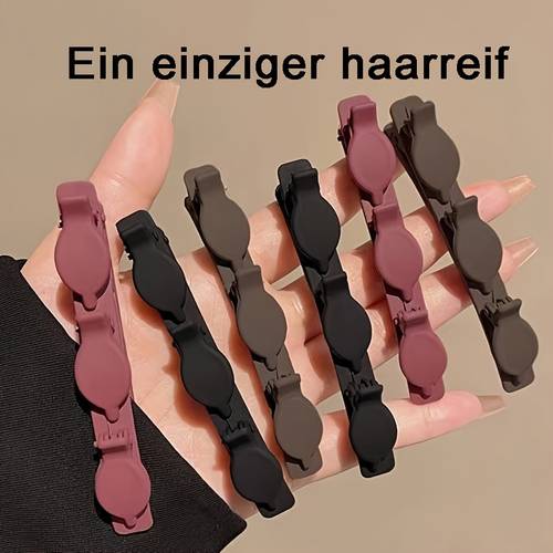 3 stück eleganter, gefrorener haarklemme aus acryl, einfacher und modischer klemme mit entenmund, einfarbig, für frauen zum ausgehen