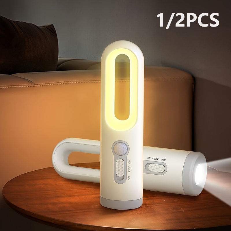 1pc     sensor night light usb rechargeable portable led flashlight with motion   yellow light for camping emergency reading hiking home use camping light rechargeable emergency lighting minimalist lamp lightweight construction   light book lovers reading lamp cozy lighting rechargeable lamp   lamp   Product details 1