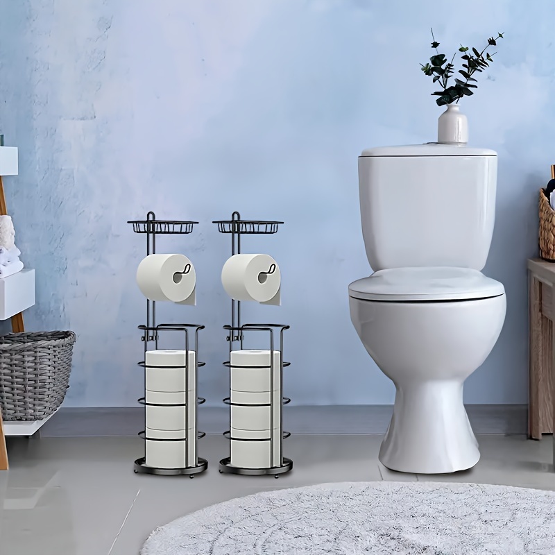 

2pc Phone , Freestanding Bathroom , Rolls, Freestanding , Bathroom Roll , Bathroom Accessories, Roll Organizer