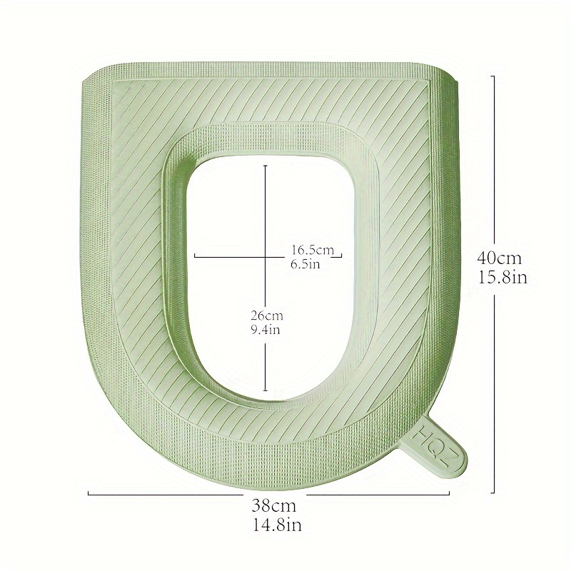 1pc Thick Waterproof Toilet Seat Cover - Quick-Dry, Easy Clean, Self-Adhesive Bathroom Mat