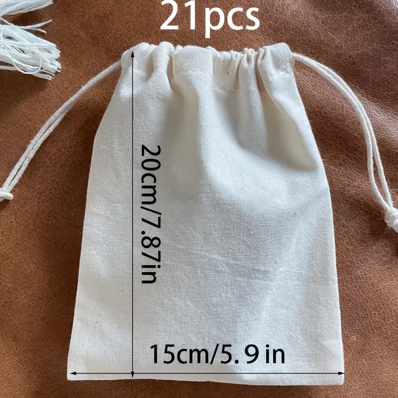TEMU 21 Piezas de Bolsas de Regalo Reutilizables con Cierre de Cordón - Empaque de Tela Multiusos Ideal para Pascua, Navidad, , Fiestas - Para