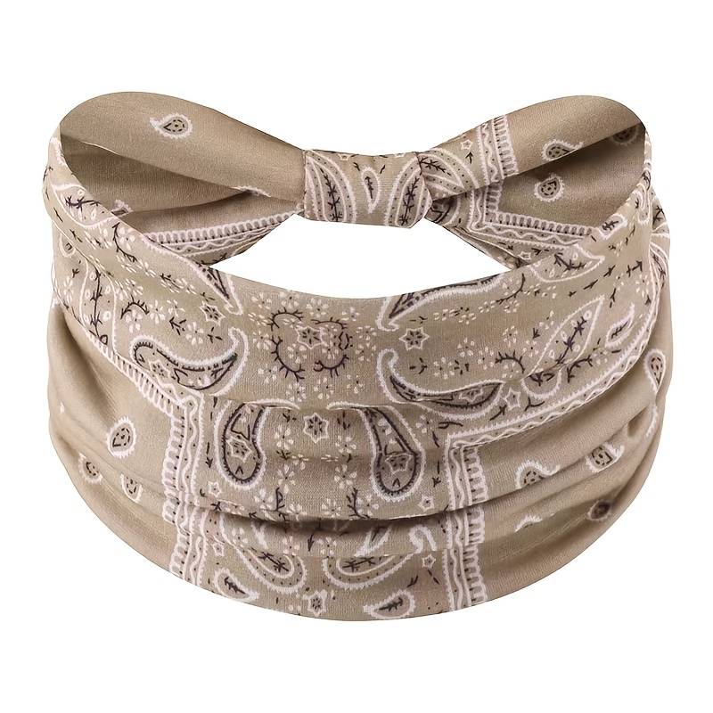 TEMU 1pc Versatile Casual Minimalist Style Sports Elastic Headband Breathable Sweat-absorbent Headband For Outdoor Dressing Up Party Hair Additions