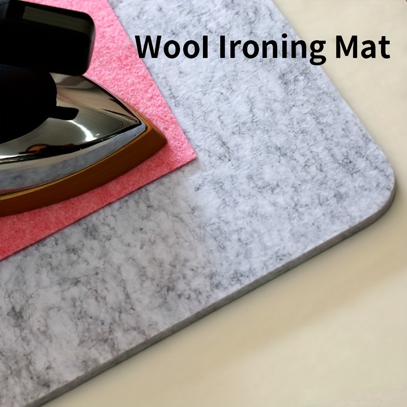 

Wool Felt Ironing Mat, 100% New Zealand Wool Pressing Pad For Quilting, Sewing, And Flannel, High Temperature Resistant Solid Polyethylene Terephthalate Pet Material, Portable Iron Board Alternative