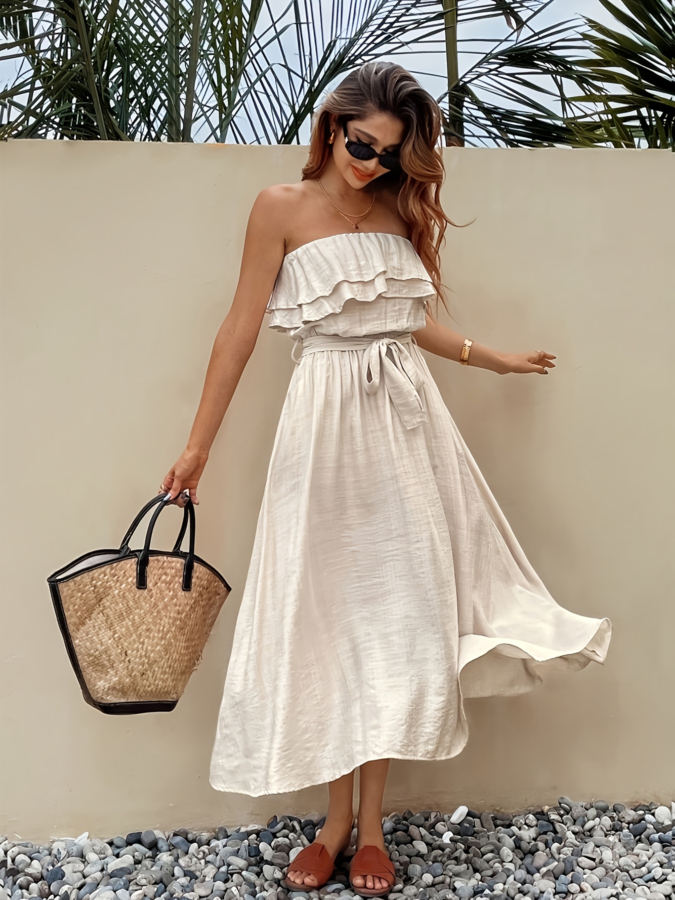 knee length dresses for ladies Modest Maxi Dress