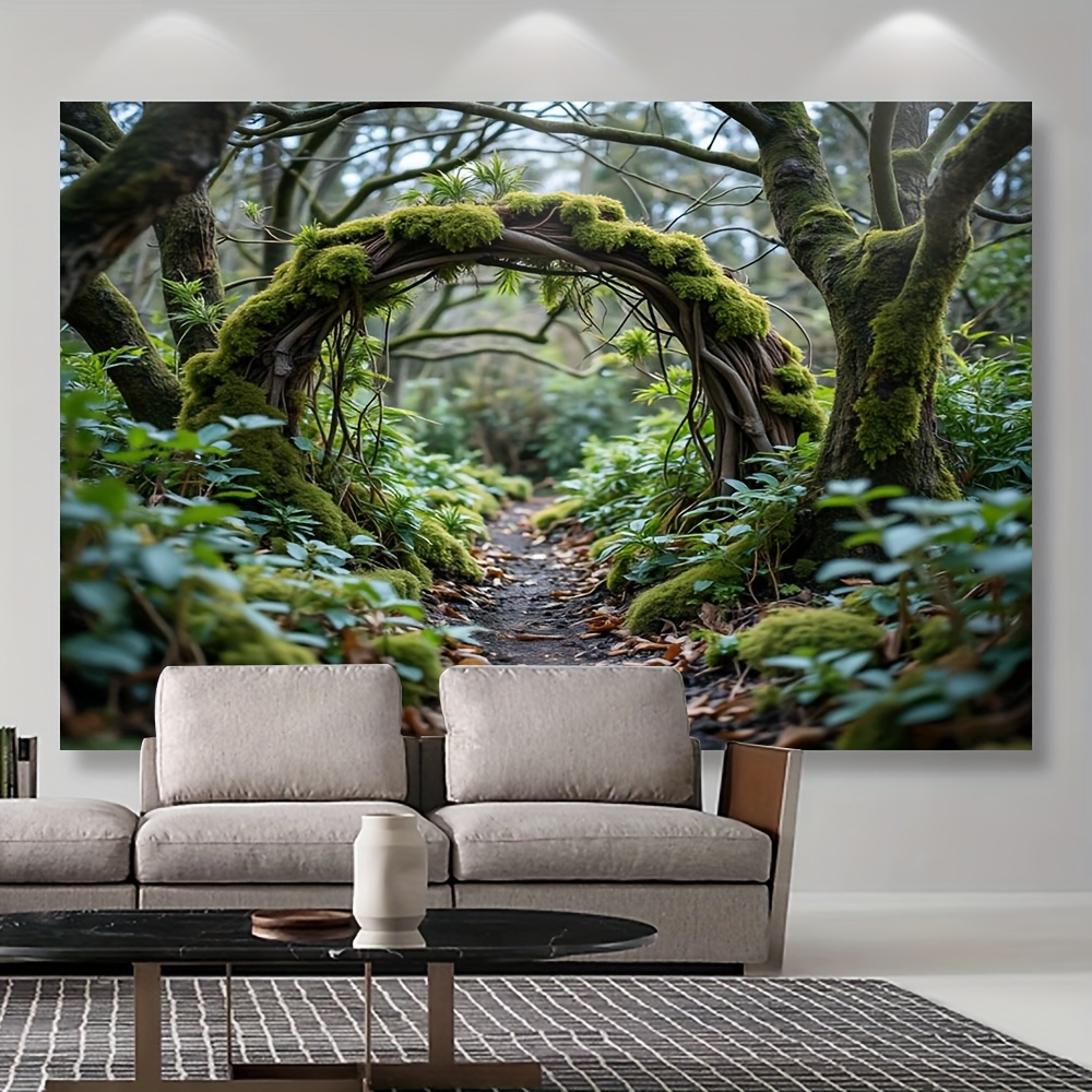 item picture 1pc tapestry banner     100 polyester without electricity versatile use for decorations clearance