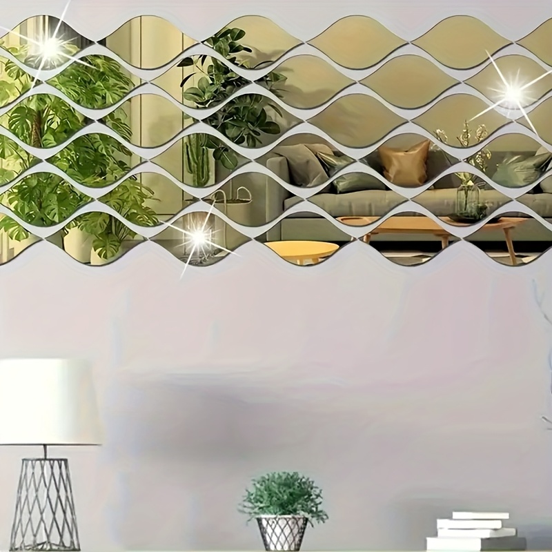 10pcs retro acrylic falling   wall stickers 3d self   oval   tile stickers suitable for living room bathroom home office vertical   glass surface no electricity required details 3