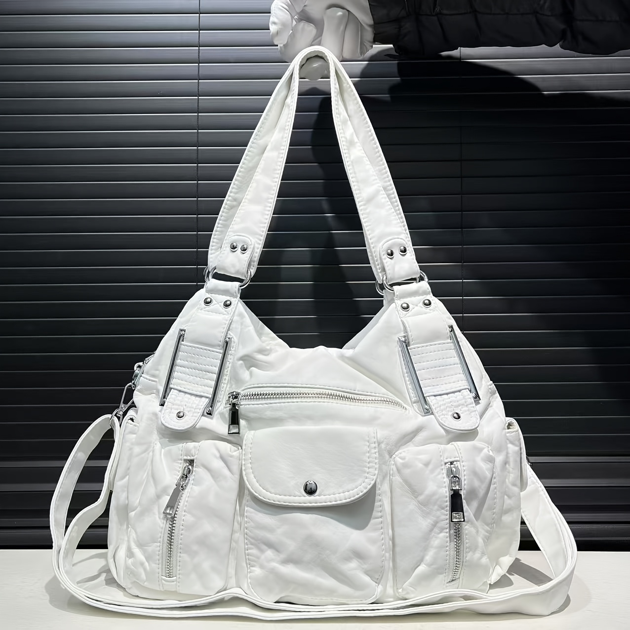 womens y2k retro soft synthetic synthetic faux leather tote - Temu