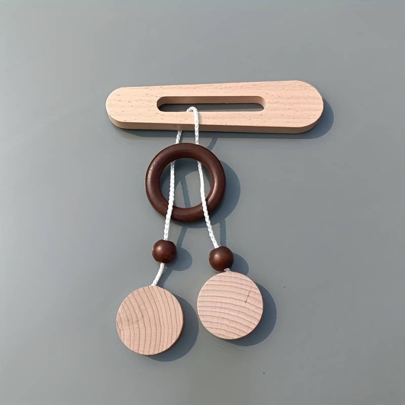Image of Wooden Puzzle Column To Unlock Ropes, Spell Brain Lock Luban Lock, 3d Dismantling , Daily Life, Birthdays, Anniversaries, Hen Parties, Gifts!