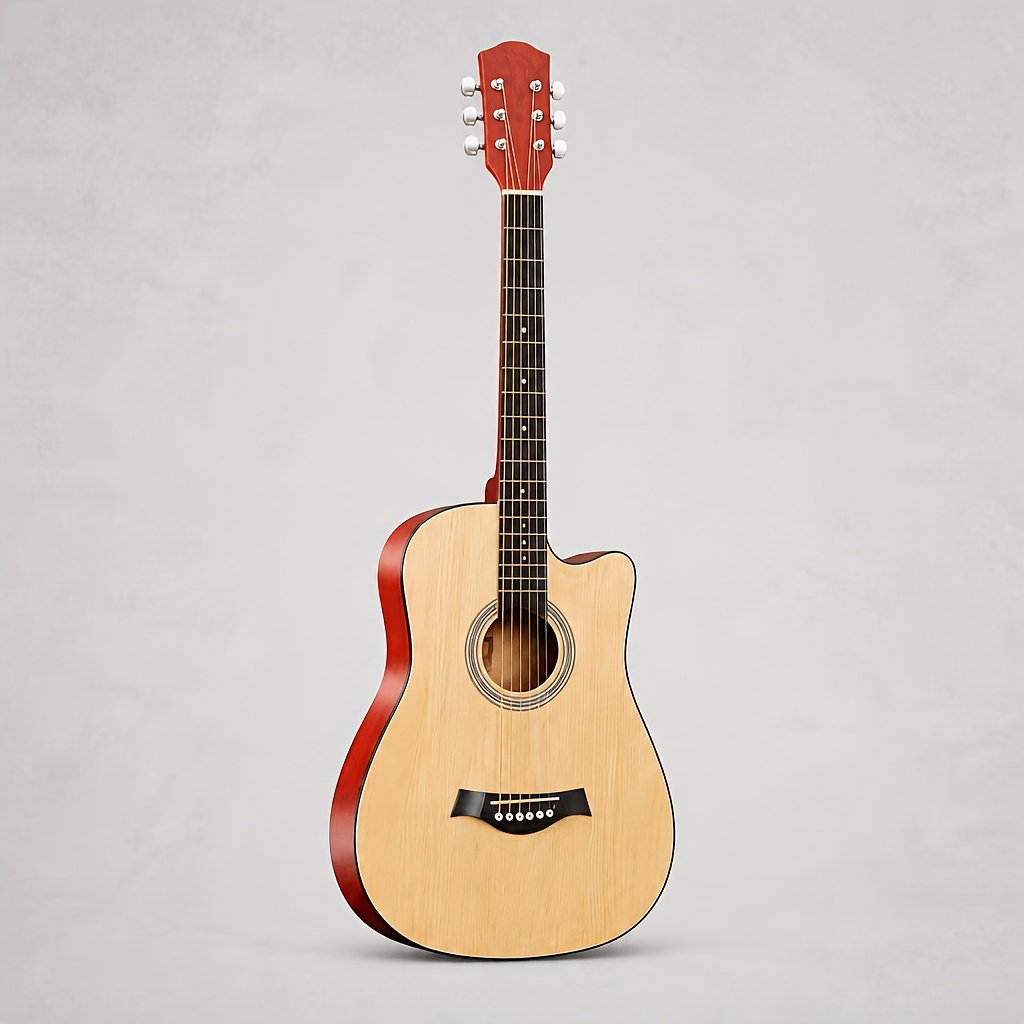 38 Inch Acoustic Guitar with 5 Color Options, Matte End Basswood... product image 8