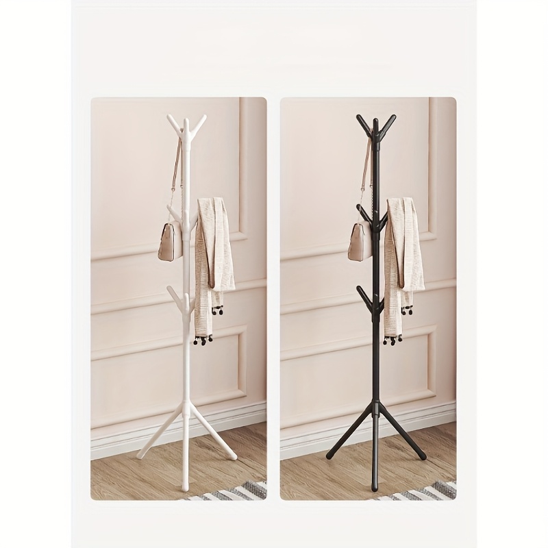 white hook tree branch floor standing coat rack Temu United