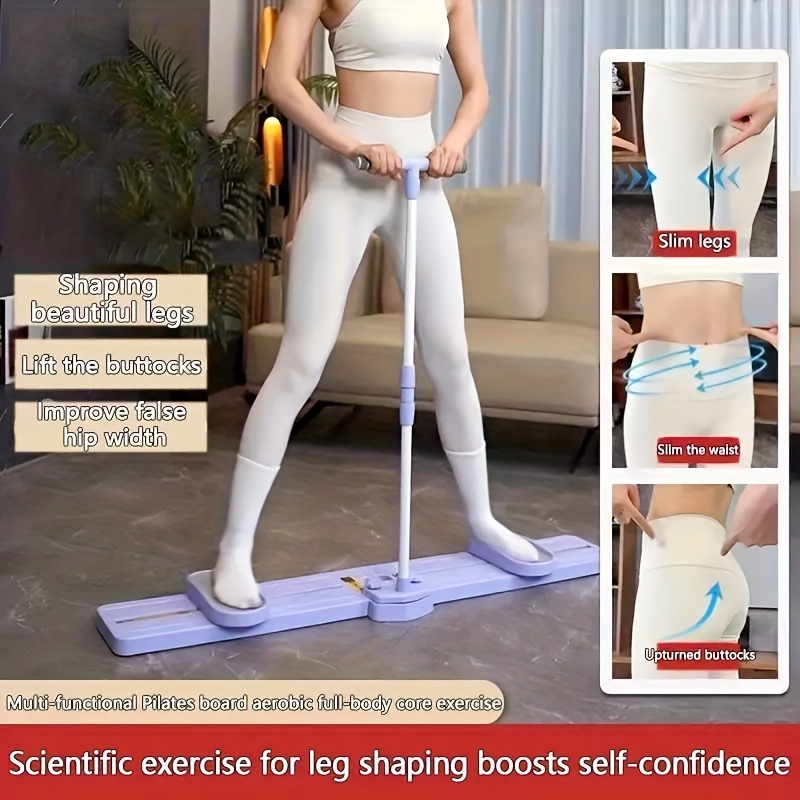 Multifunctional Fitness Board, Pilates Mat, Full-Body Sliding Trainer  Ski Machine for Legs, Waist, and Buttocks Workout with Adjustable