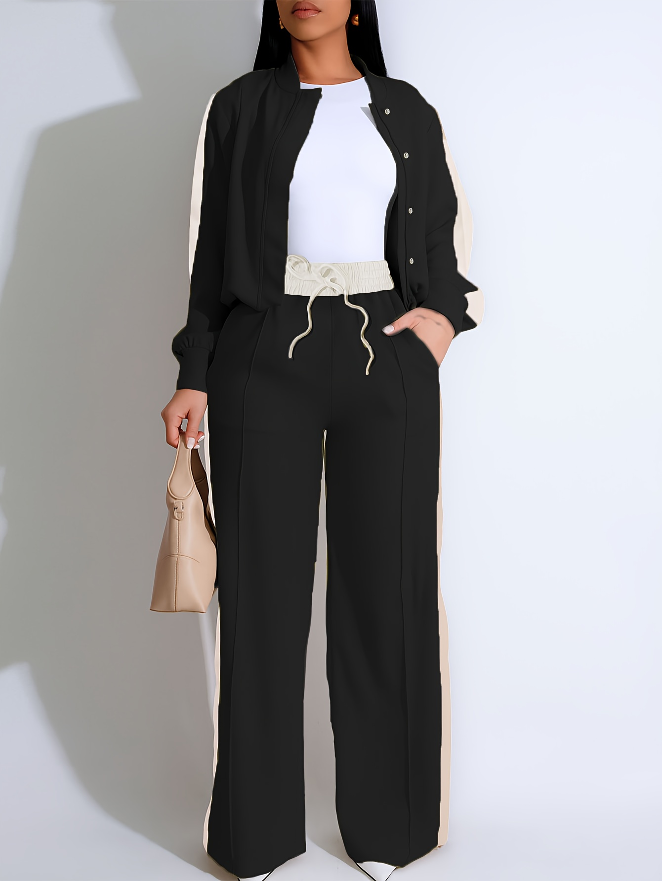 color   loose womens casual two piece set yf012 details 15