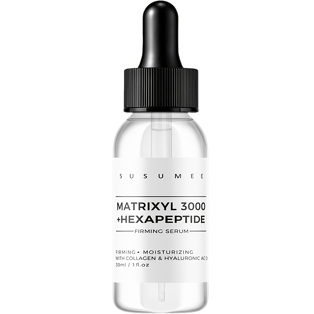 Image of Susumee 3000 + Hexapeptide Firming Serum, With Collagen, Hyaluronic Acid & Peptides -firming & Moisturizing, Alcohol-free, 30ml/1fl.oz