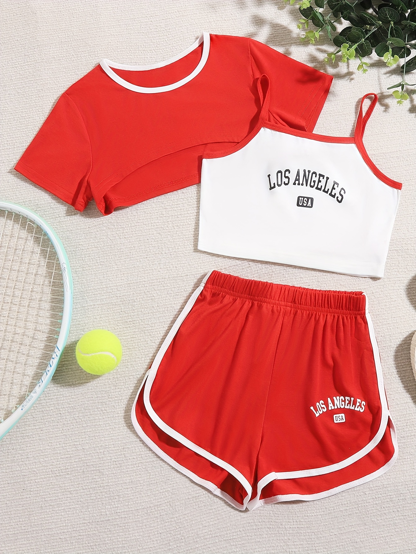 Baller Babe crop top and summer short set