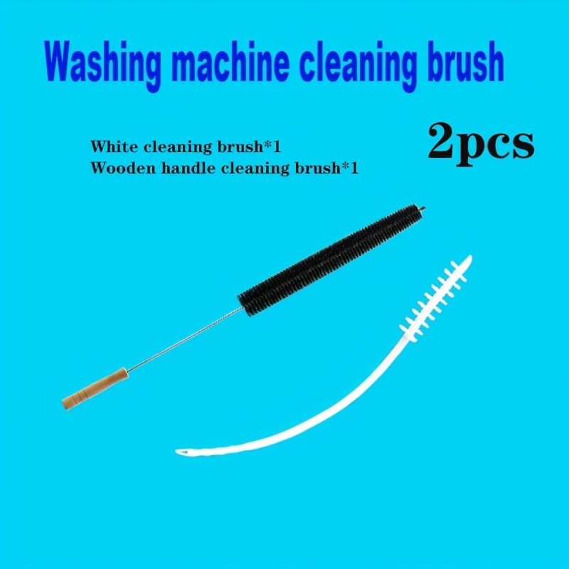 TEMU 2pcs Washing Machine Cleaning Brushes, Designed For Deep Cleaning Of Inner Drum , Flexible For Cleaning Of Washing Machine Interiors, Kitchen,
