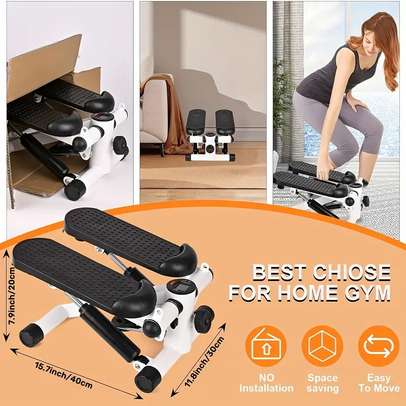 1pc fitness stepper for exercise mini fitness machine with band suitable for leg training full body workout details 0