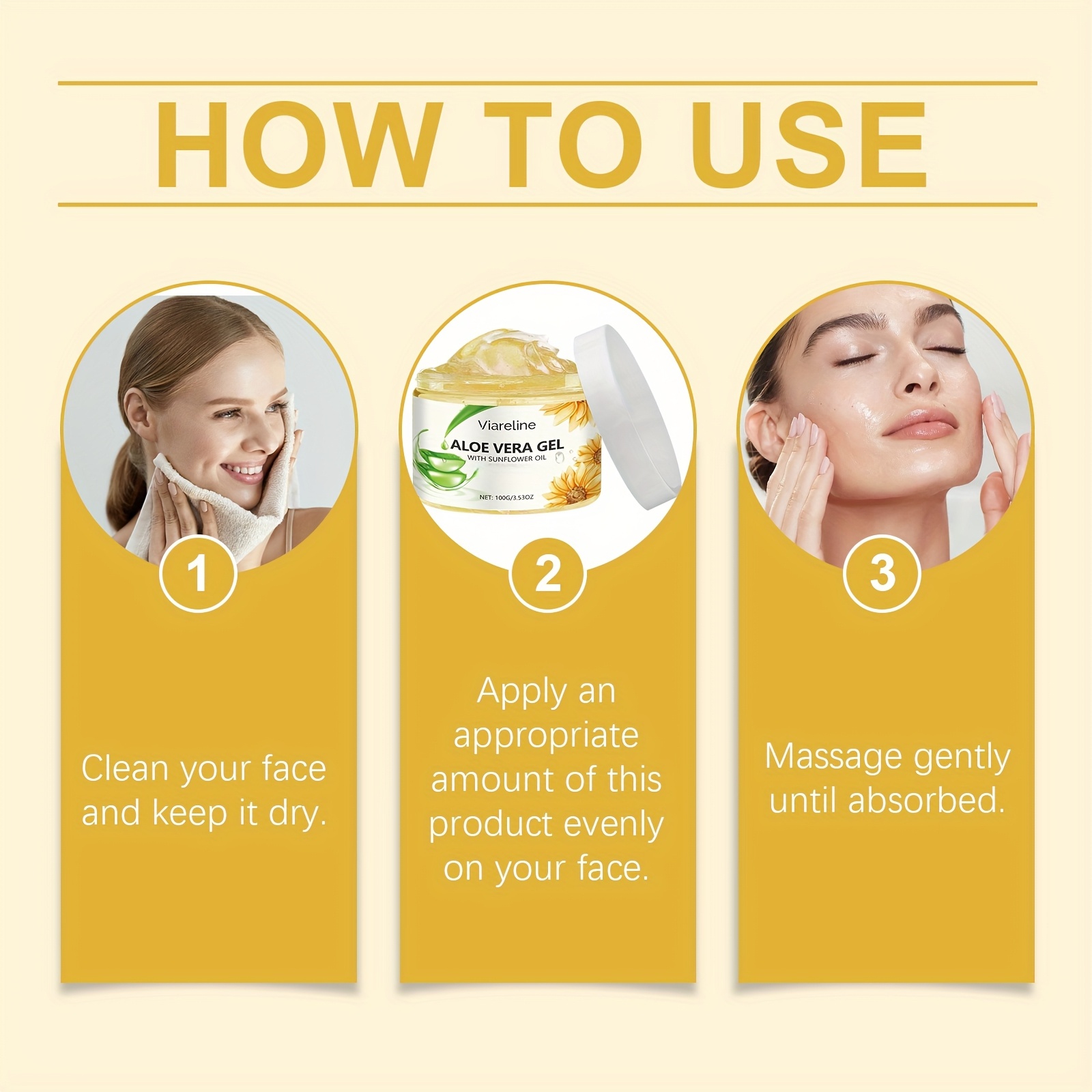 Sunflower Moisturizing Cream Gel Makeup Gel Facial Skin Care