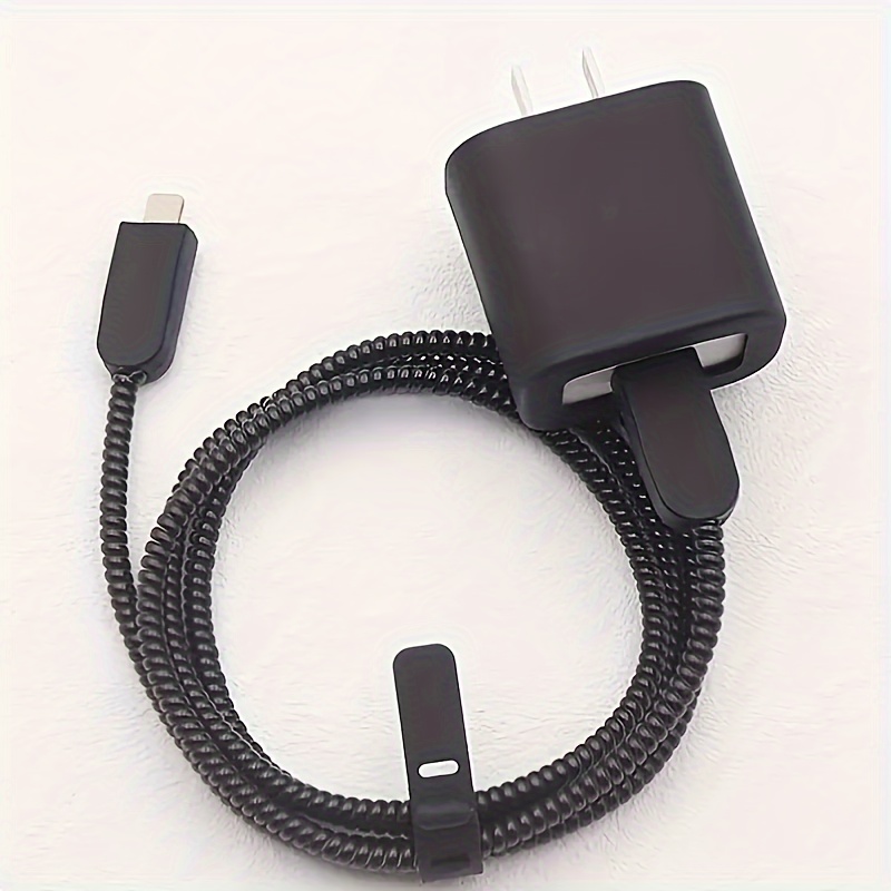 

Protective Cover For 5 Black Suitable For 20w For Iphone 12/13/14 - Accessory Set For Preventing Charging Cable Breakage