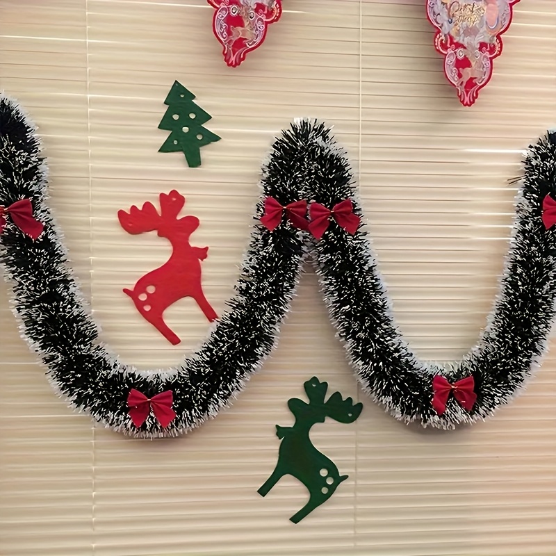 1 stück/2m weihnachtsglitzer 6 rote schleifen kein