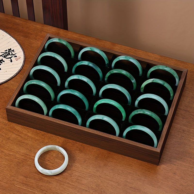 Luxury Walnut Jewelry Display Box - Large Capacity Organizer