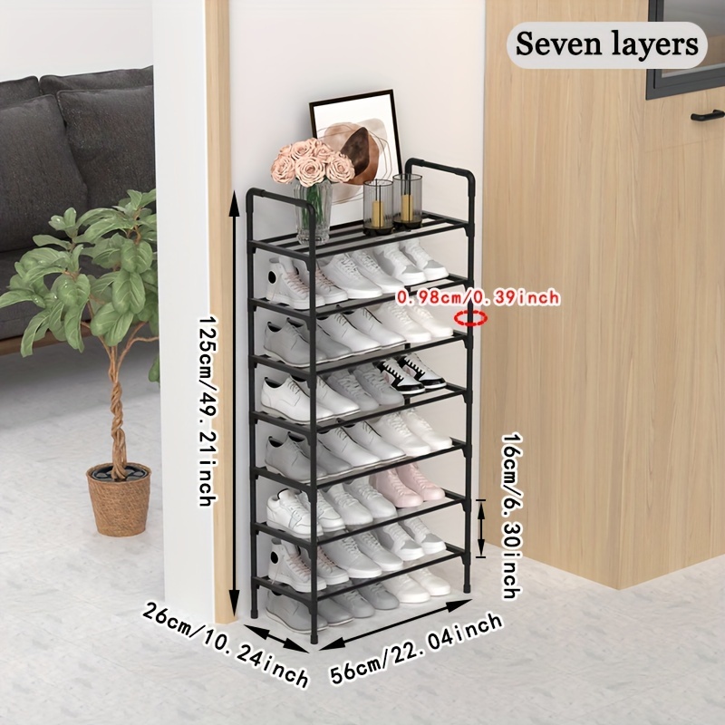 Steel shoe rack online discount