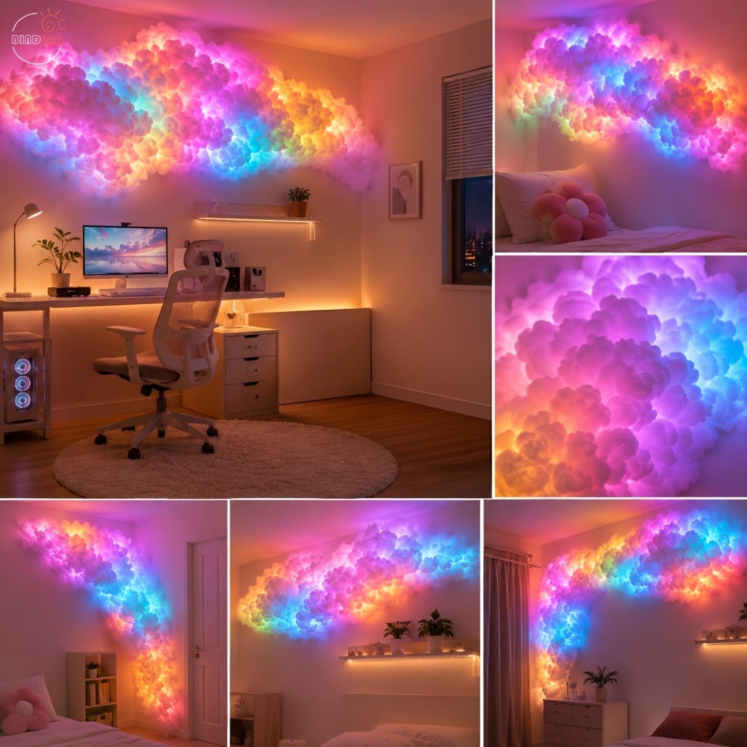 LED Thunder Cloud Smart Light with Music Sync Color Changing